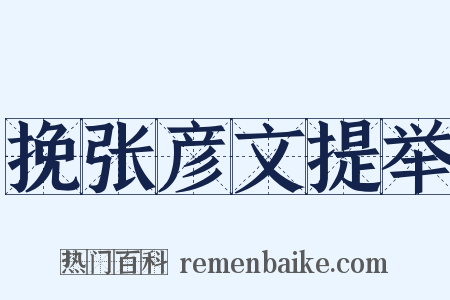 挽张彦文提举是什么意思的图片